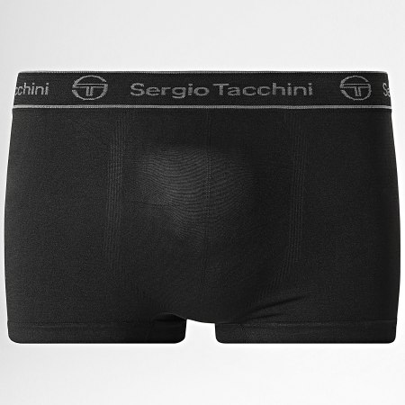 Sergio Tacchini - Lot De 7 Boxers 97840708 Noir Blanc Gris Gris Clair Bleu Marine