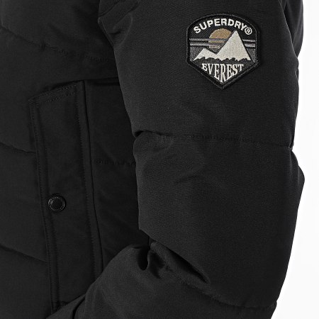 Superdry - Chaqueta bomber con capucha de piel para mujer Everest