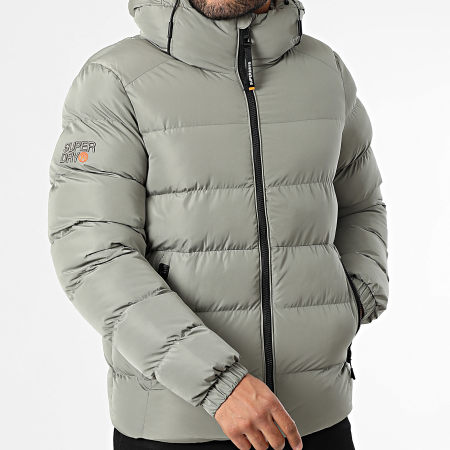 Superdry - Doudoune Capuche M5011905A Vert Kaki