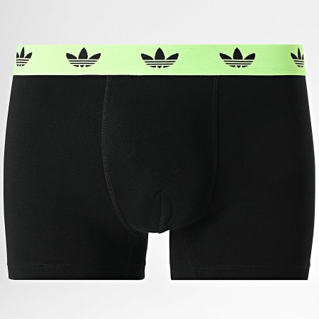 Adidas Originals - Lot De 3 Boxers JL3379 Noir Bleu Clair Rouge Vert Fluo