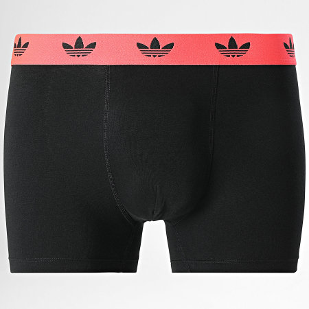 Adidas Originals - Lot De 3 Boxers JL3379 Noir Bleu Clair Rouge Vert Fluo