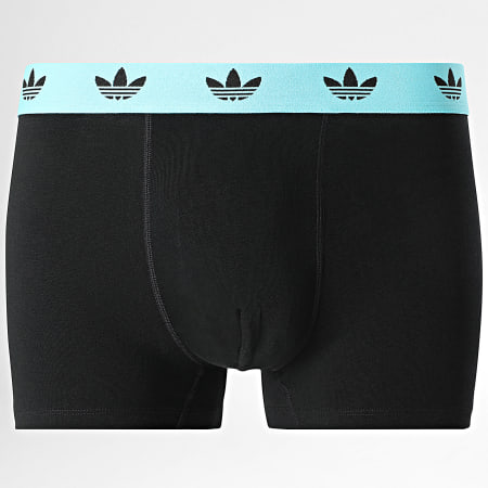 Adidas Originals - Lot De 3 Boxers JL3379 Noir Bleu Clair Rouge Vert Fluo