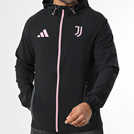 Adidas Sportswear - Veste Capuche Zippée Juventus JV5347 Noir Rose