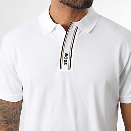 BOSS - Polo Manches Courtes Paddy 50549362 Blanc