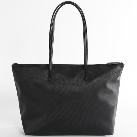 Lacoste - Sac A Main Femme Logo Brodé Crocodile Noir