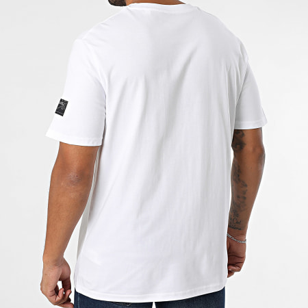 One Piece - Tee Shirt Oversize Large Patch Brodé Or Blanc