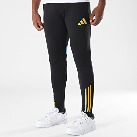 Adidas Sportswear - Pantalon Jogging Manchester United FC JP3138 Noir Jaune
