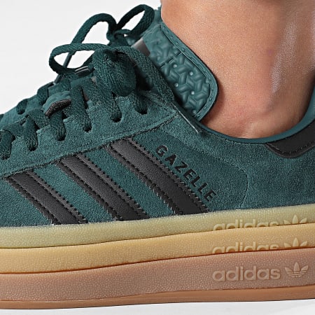 adidas gazelle silver green womens adidas Gazelle Bold Shoes - Women's - Clear Sky / White / Gold
