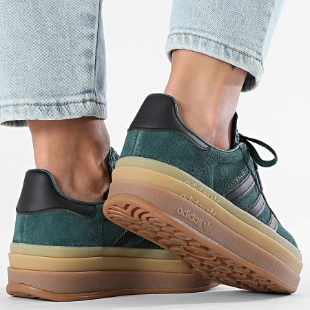 adidas gazelle silver green womens adidas Gazelle Bold W IE0876 main image 1
