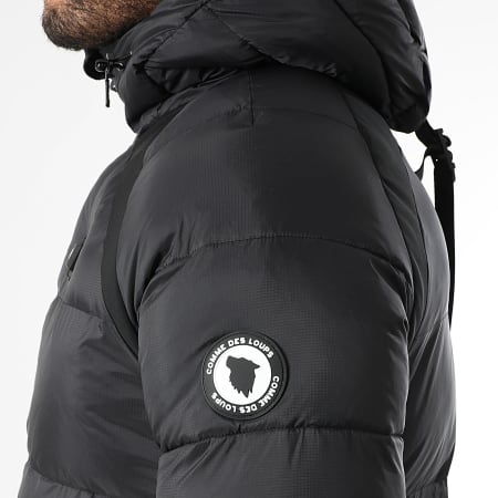 Comme Des Loups - Doudoune Capuche Chauffante Longue Everton Noir