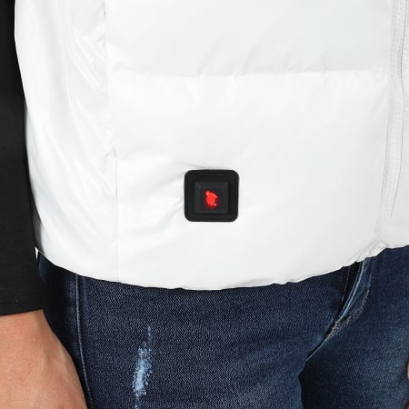 Comme Des Loups - Consolador sin mangas con capucha Tokyo White para mujer