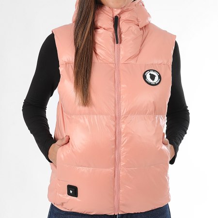 Comme Des Loups - Consolador sin mangas con capucha calefactable rosa Tokio de mujer