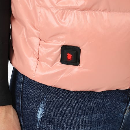 Comme Des Loups - Consolador sin mangas con capucha calefactable rosa Tokio de mujer