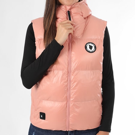 Comme Des Loups - Consolador sin mangas con capucha calefactable rosa Tokio de mujer