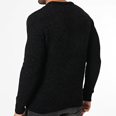 KZR - Pull 080 Noir Chiné