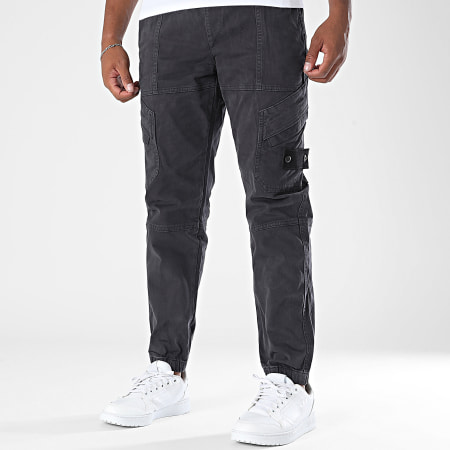 KZR - 008 Pantalones Cargo Gris Carbón