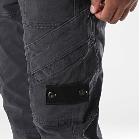 KZR - 008 Pantalones Cargo Gris Carbón