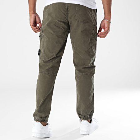 KZR - 008 Calças Cargo Cáqui Verde