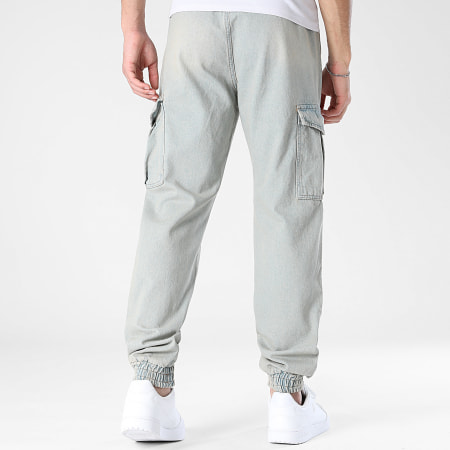 LBO - Pantalón Jogger Vaquero Cargo Relaxed Fit 4014 azul lavado