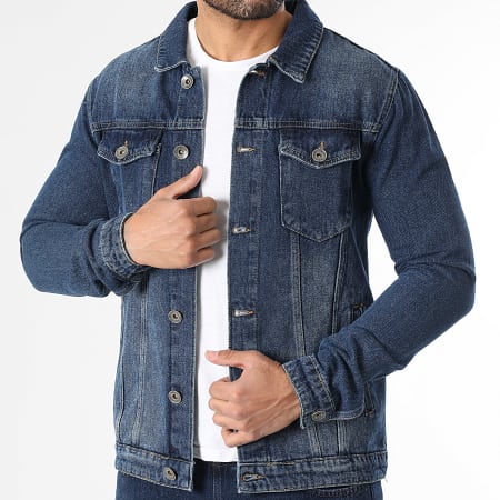 LBO - Ensemble Veste Jean Et Jogger Pant Jean Fit 4016 Bleu Brut