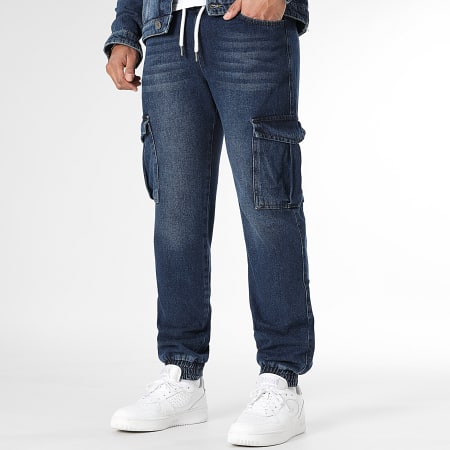 LBO - Ensemble Veste Jean Et Jogger Pant Jean Fit 4016 Bleu Brut