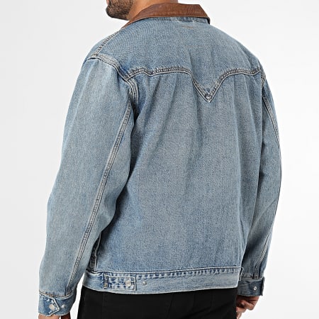 Veste En Jean Bleu Clair Levi's Taille S - Occasion Très Bon état - Denim - Fabriqué Au Sri Lanka