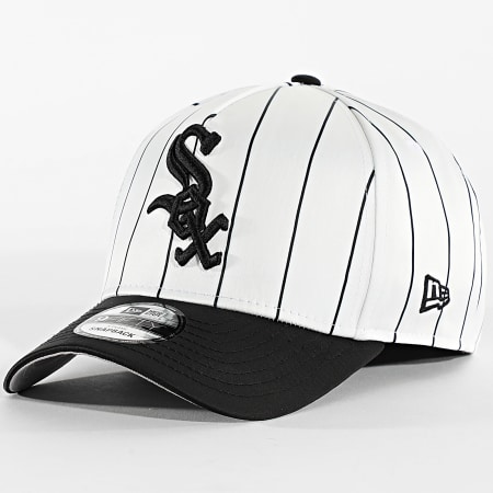 New Era - Casquette 9Fifty Satin Pinstripe Chicago White Sox 60724059 Blanc Noir