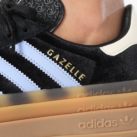 Adidas Originals - Baskets Femme Gazelle Bold JR5965 Core Black Blue Spark Wonder White