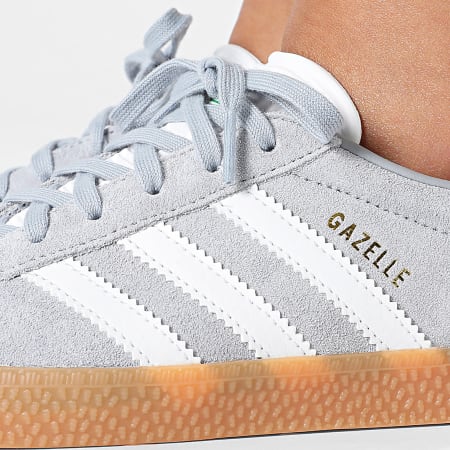 Adidas Originals - Baskets Femme Gazelle JR5954 Halo Silver Footwear White Green