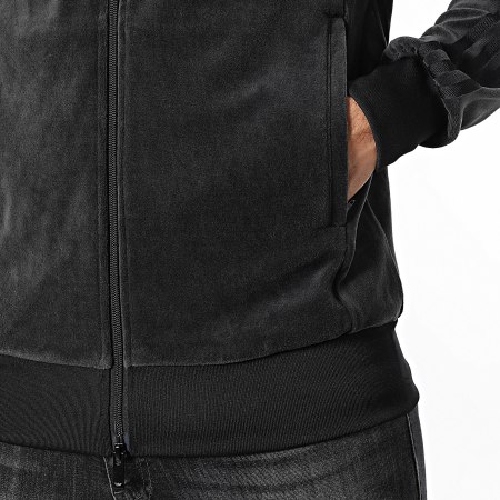 Adidas Originals - Veste Zippée Velours A Bandes SST Adicolor JX1559 Noir