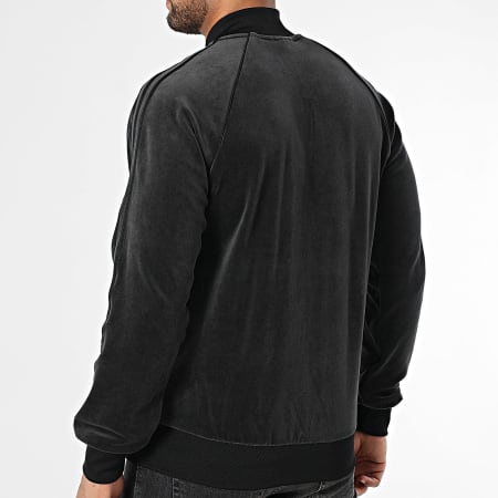 Adidas Originals - Veste Zippée Velours A Bandes SST Adicolor JX1559 Noir