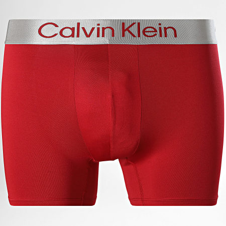Calvin Klein - Juego de 3 Boxers 4124 Rojo Gris Carbón Negro