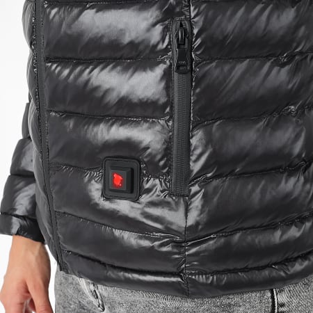 Comme Des Loups - Chaqueta de plumón cálida con capucha Victoria, negra, para mujer