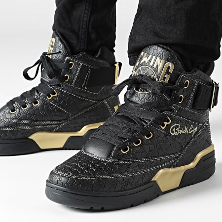 Ewing Athletics - Baskets Montantes Ewing 33 Hi X Rakim 1BM02398 Black Gold