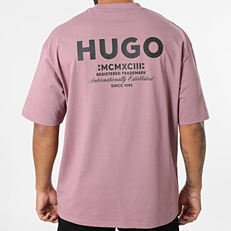 Hugo Blue - Tee Shirt Oversize Nalono 50509776 Violet