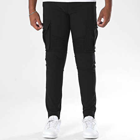 John H - Pantalon Cargo 345 Noir