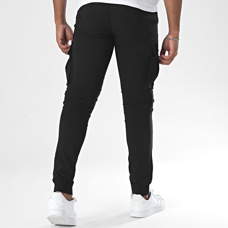 John H - Pantalon Cargo 345 Noir