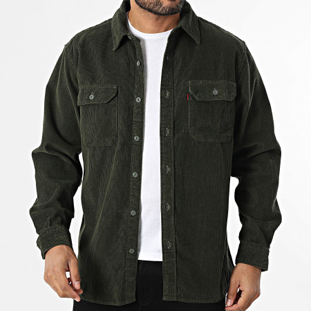 Levi's - Camisa manga larga relaxed fit 19573 Verde oscuro