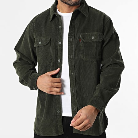 Levi's - Camisa manga larga relaxed fit 19573 Verde oscuro