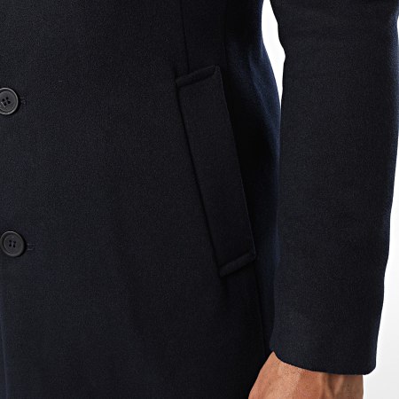 Mackten - Manteau Long 464 Bleu Marine