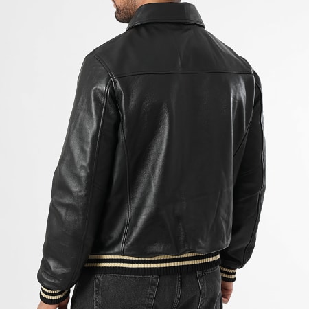 Redskins - Veste Cuir Zippée Bruce Legend Noir