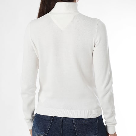 Tommy Jeans - Pull Col Roulé Femme Essential 6721 Beige Clair