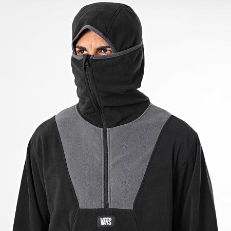 Vans - Sweat Capuche Col Zippé Polaire MTE Warrens 00PJK Gris Clair Gris Anthracite