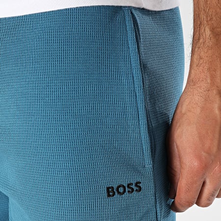 BOSS - Short Jogging Waffle 50535884 Bleu Canard