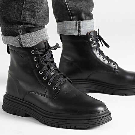 Clarks - Stivali Badbury Hi WP Pelle Nera Warmlined