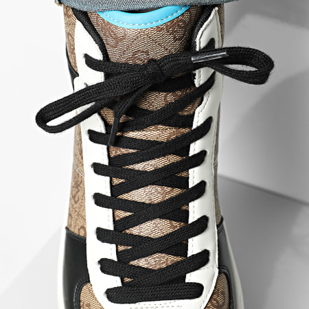 Guess - Baskets Montantes FMFICEFAB12 Beige Black