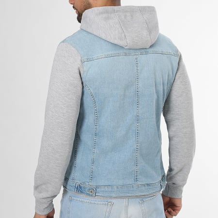 LBO - Chaqueta Vaquero con Capucha 0718 Azul Denim Gris