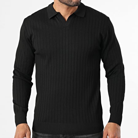 Mackten - Pull Col V 100 Noir