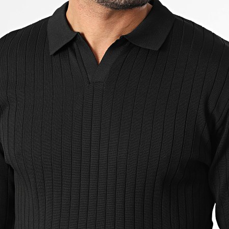 Mackten - Pull Col V 100 Noir