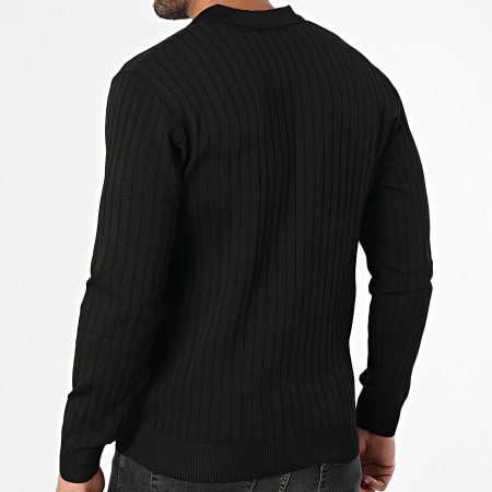 Mackten - Pull Col V 100 Noir